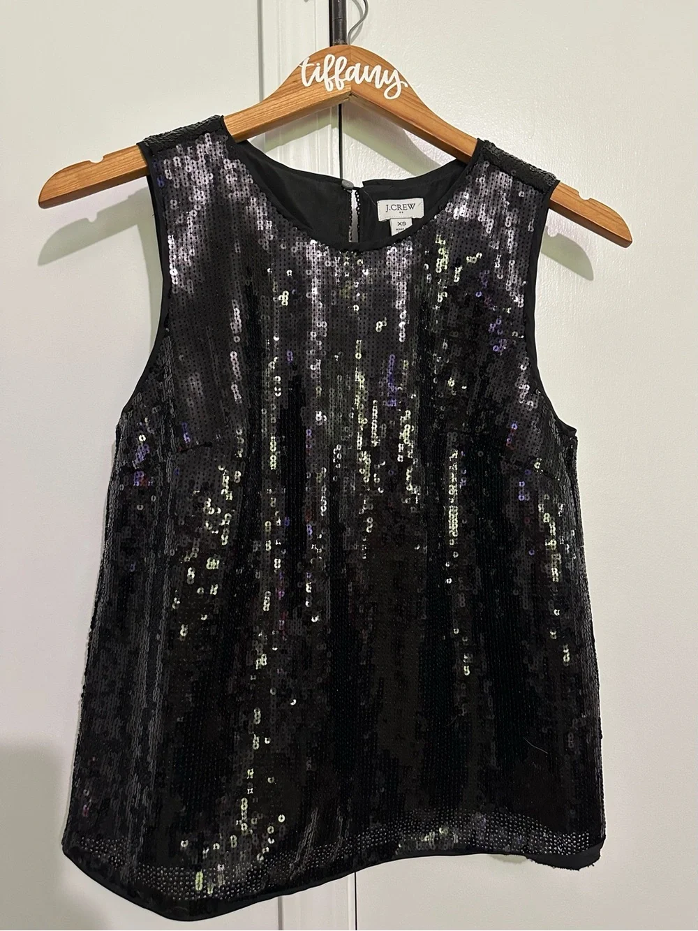 J. Crew Black Sequin Sleeveless Camisole